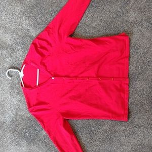 Ladies size 8/M red cardigan